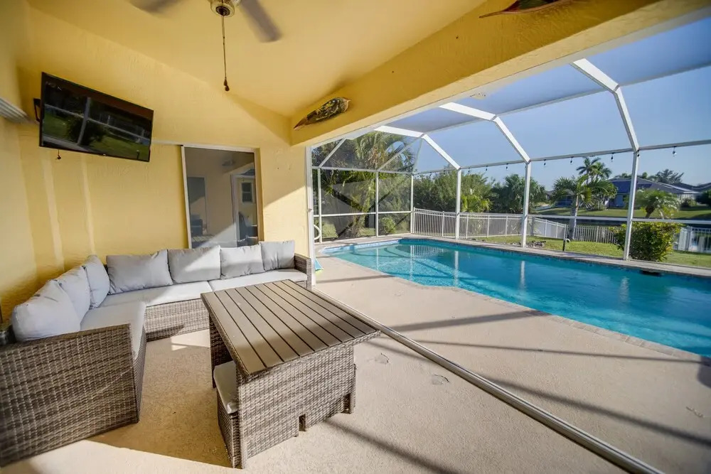 Dock & Fenced Yard: Canal-front Cape Coral Home!