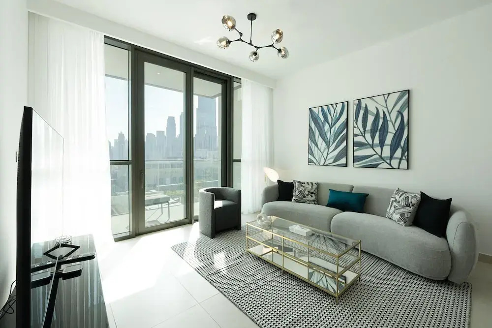 Downtown Escape Lush 2BR w Burj Khalifa View