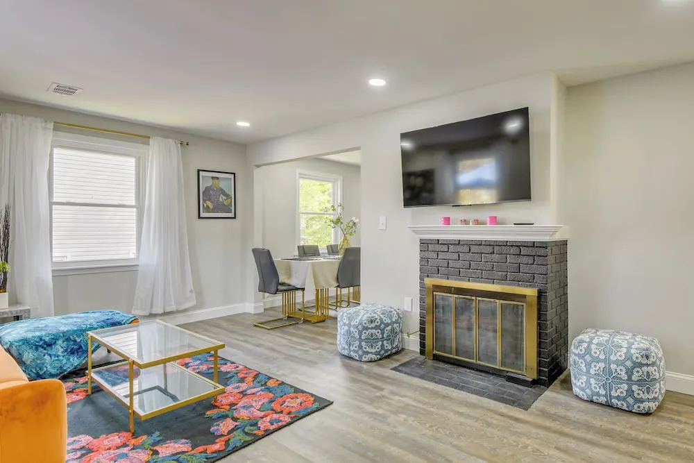 the Red Door Stylish Family Home in Falls Church