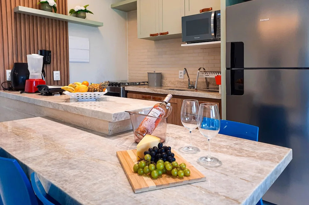 VG Sun Pé na Areia Luxuoso Térreo Gourmet 8 pessoas By DM Apartments