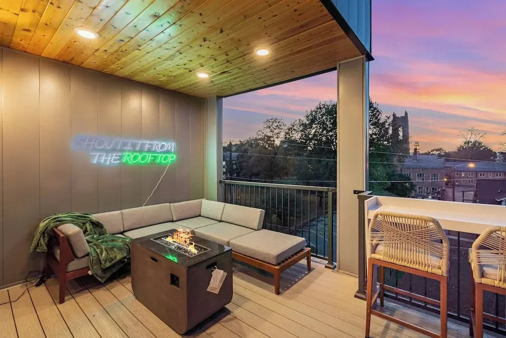 Luxe-rooftop Echo-private Deck-4 Mins Broadway