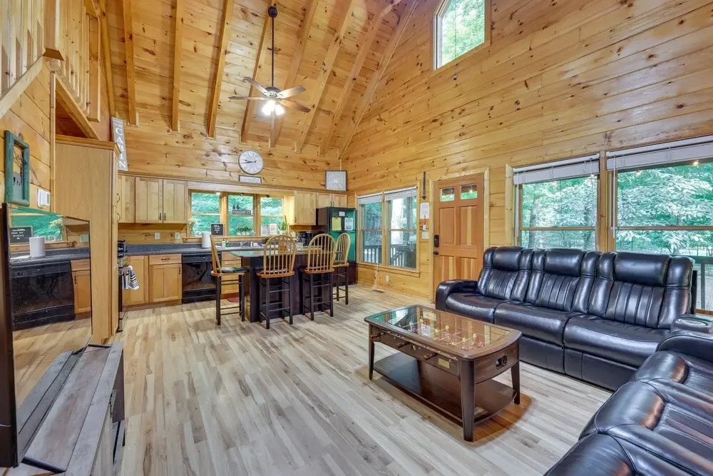 Riverfront Ellijay Cabin w/ Deck + Pool Access!