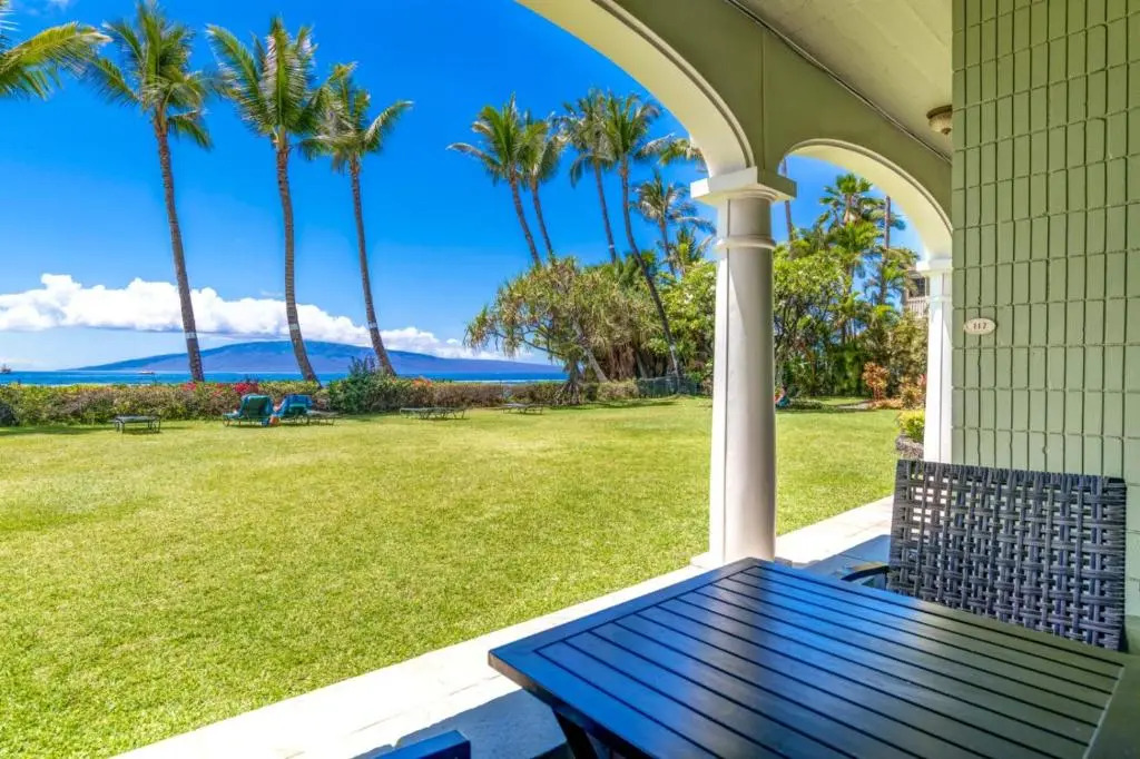 K B M Resorts: Lahaina Shores Lsh-117, Spectacular Ocean Front Resort Ground Level Unit at the Historic Lahaina Shores, Includes Rental Car!