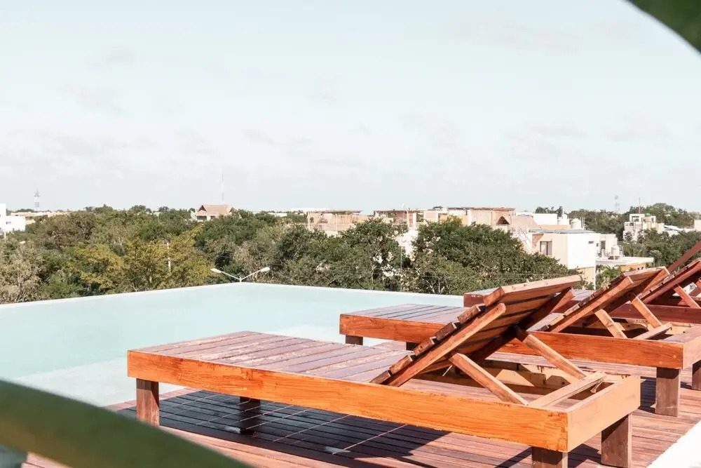 Boho-style Luxury Apartment La Veleta Balcony Rooftop Pool Lounge Area Nice Amenities