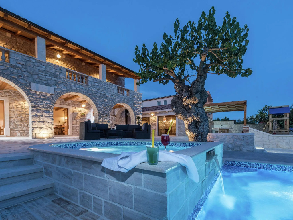 Villa in Sukosan with sauna and pool