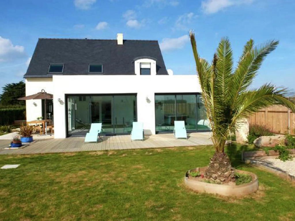 Modern and luxurious villa with a heated indoor private swimming pool
