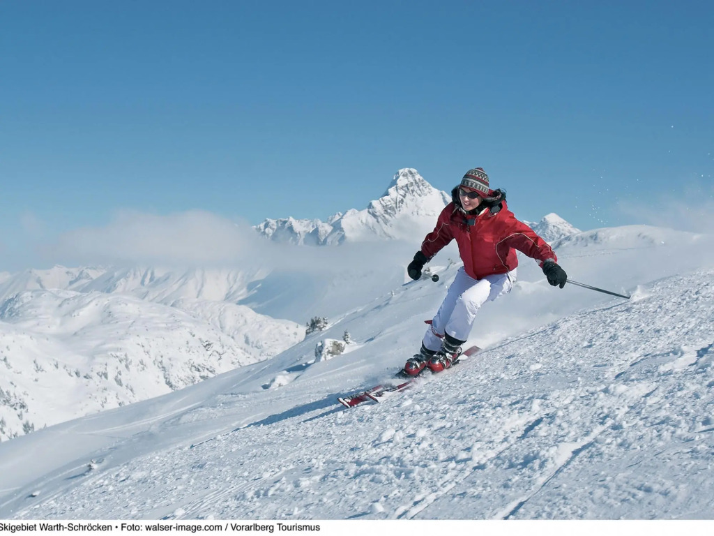 Beautiful view of Schruns at the Montafon ski area for 2 persons