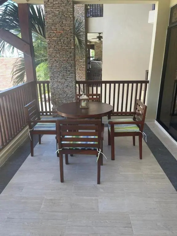 Las Terrenas beachfront 2 bedrooms condo with pool