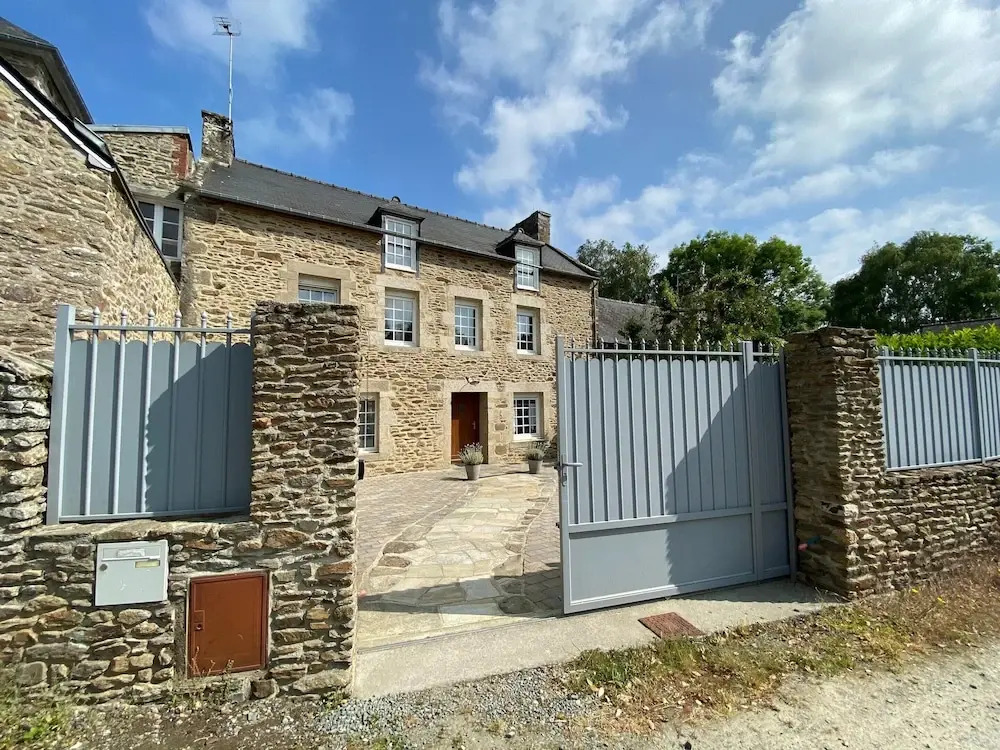 Stone House in Brittany Near Rance River