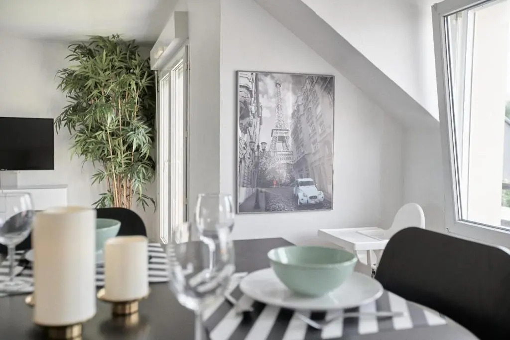 Appart Balcon 10 mins Disneyland 2CHB QuartierChic