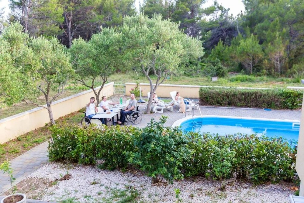 Apartment With 2 Bedrooms in Kožino, With Shared Pool, Furnished Balcony and Wifi - 800 m From the Beach