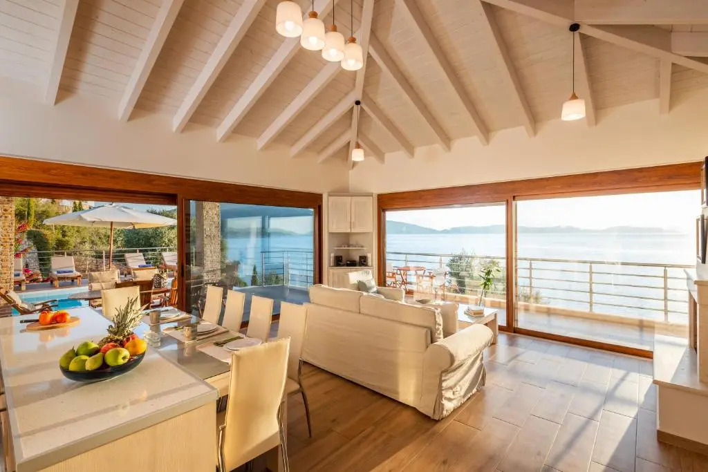 Seafront Marine Villa with private sea access - Iris Villas Lefkada