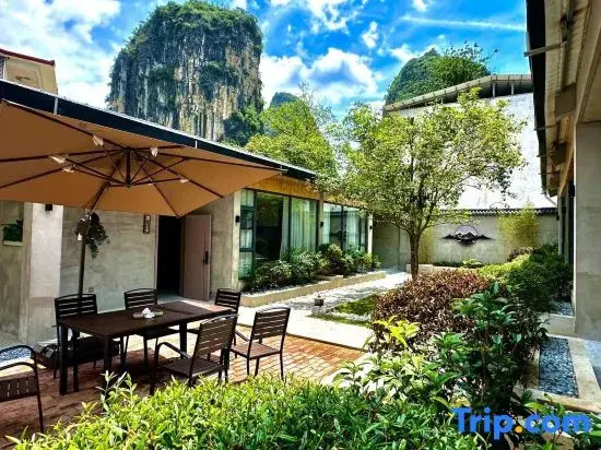 Yangshuo Landscape Qiyuan Courtyard House (Ten-Mile Gallery Yulong River)