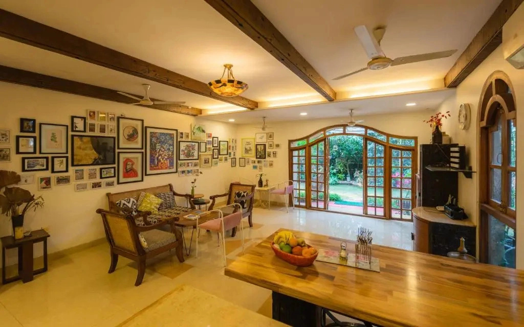 SaffronStays Birdsong - 3BR pet-friendly villa with lawns, treetop terraces, gazebo dining & tennis court