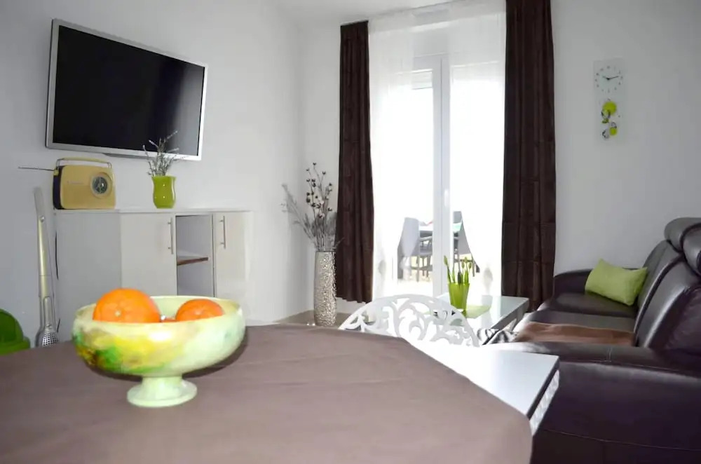 Apartment with 2 Bedrooms in Vir, with Wonderful Sea View, Private Pool, Furnished Balcony - 5 M From the Beach