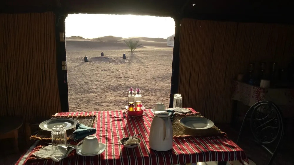 Quiet luxury desert camp
