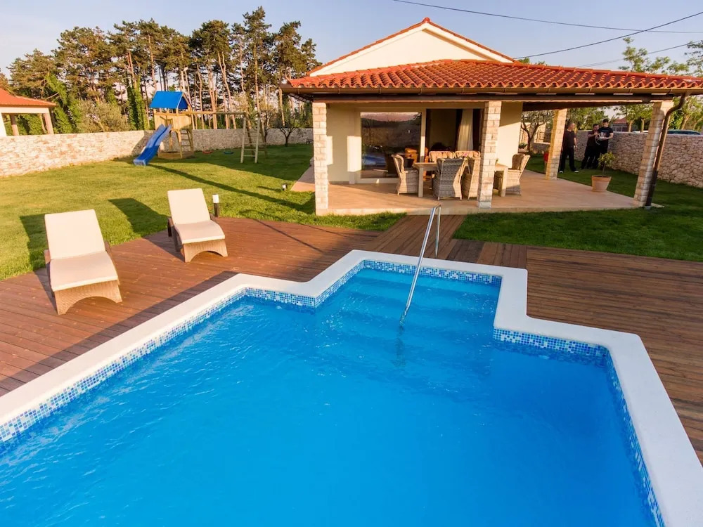 Luxury Villa With Swimming Pool, Summer Kitchen and Play Area Near Rabac and Labin