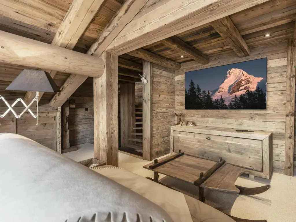 Chalet 5★, 12 pers, spa, sauna, proche pistes, 5 ch. - FR-1-304-229