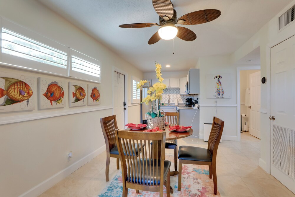 1 Block to John's Pass: Condo w/ Shared Dock!