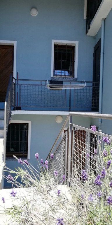 Little Blue House in Medioeval Court