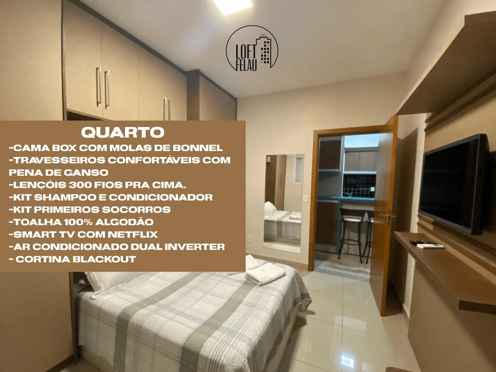 Apartamento com piscina e academia