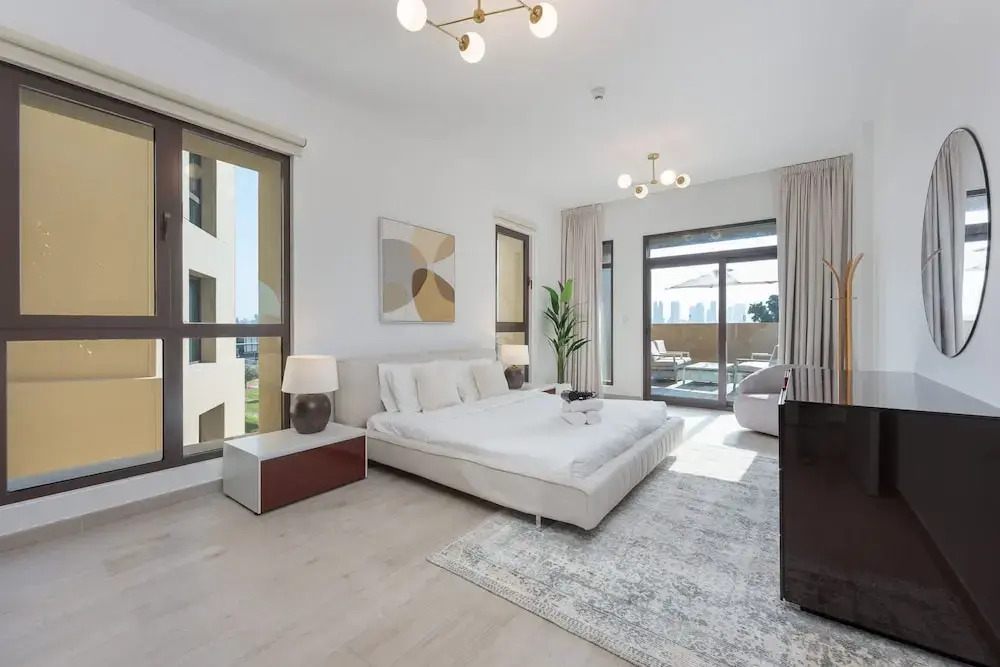 Bright Airy 1BR in Asayel 2 - Fits 4 Comfortably