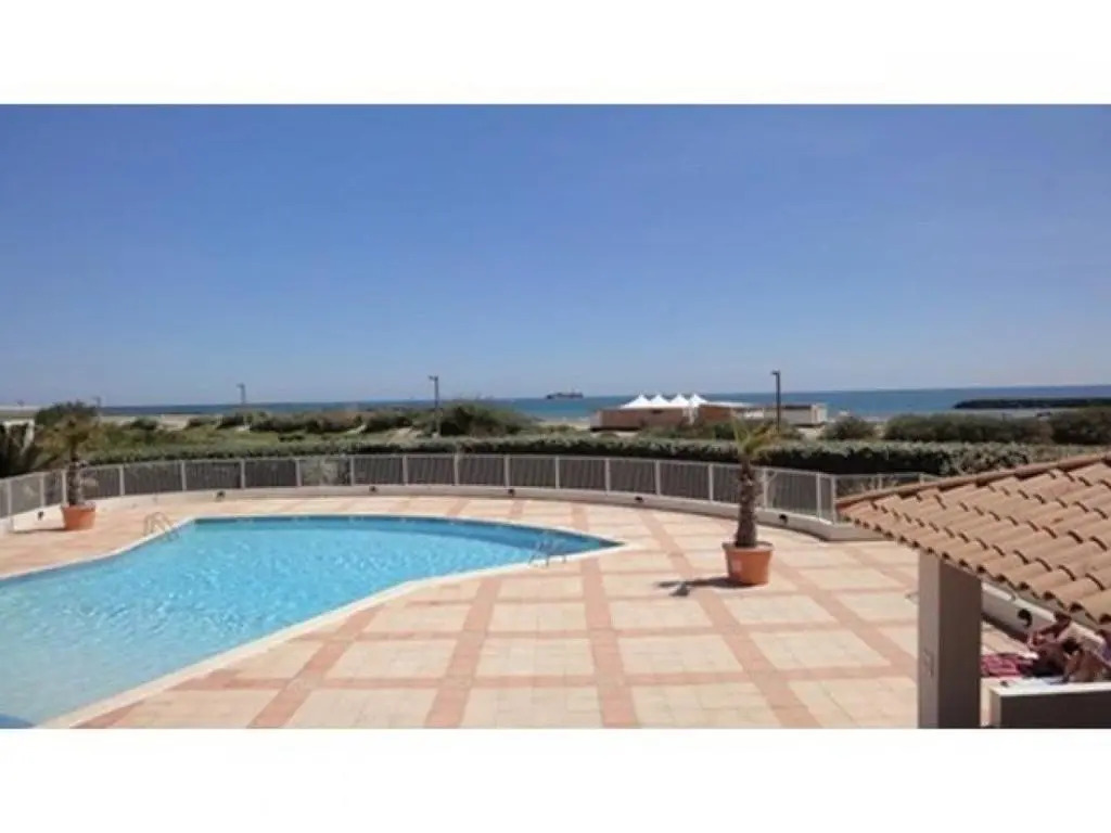 Languedoc Immobilier Appartement Vue Mer Plage Piscine Rochelongue - St152