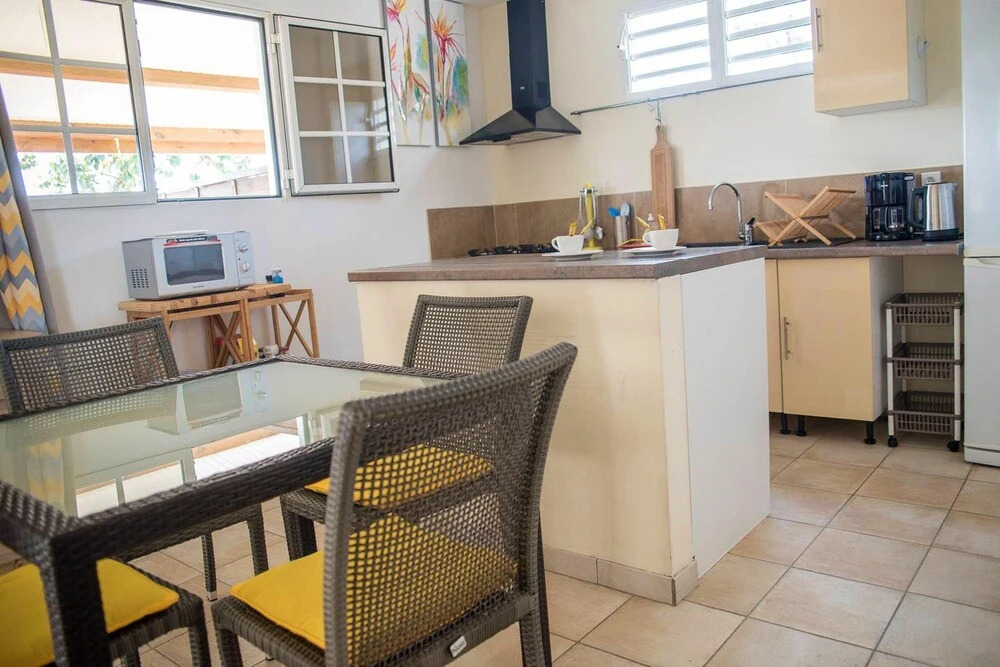 Apartment with 2 Bedrooms in Le Lamentin, with Wonderful Mountain View, Furnished Terrace And Wifi - 8 Km From the Beach