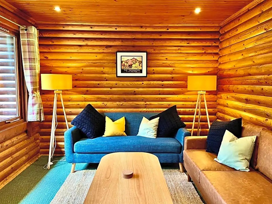 Riverside log cabins
