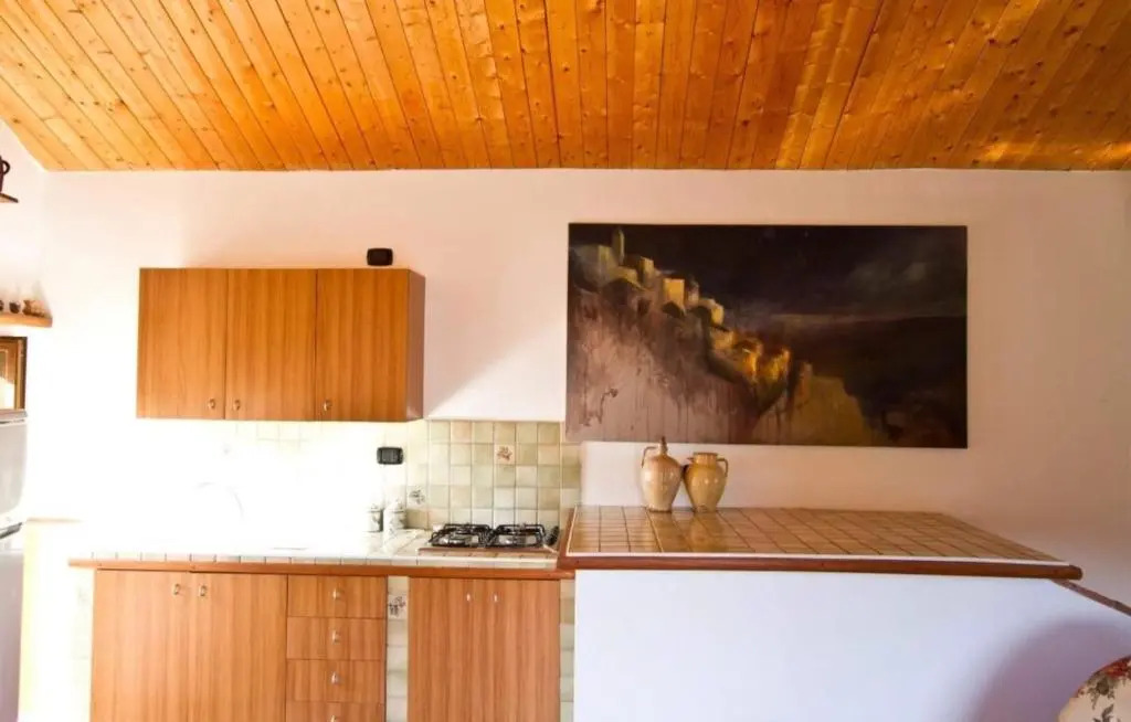 One bedroom appartement with sea view shared pool and enclosed garden at Badolato