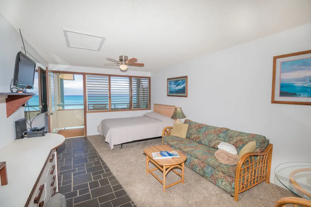 Napili Bay Resort Oceanfront Studio with Incredible Views Complimentary Rental Car and Free Parking with 6 Nights NAB-107 by KBM