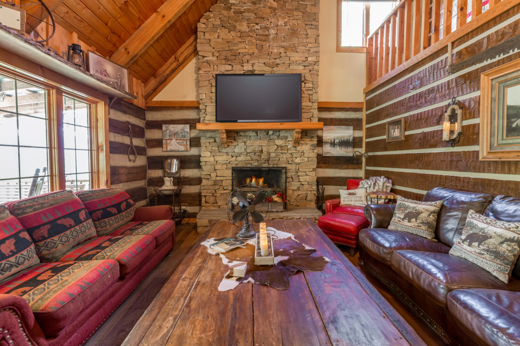 Hand Hewn Hideaway Stunning Gatlinburg Cabin with Hot Tub Table Games and Outdoor Oasis