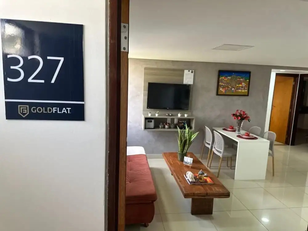 Flat 327-GF na praia de Cabo Branco
