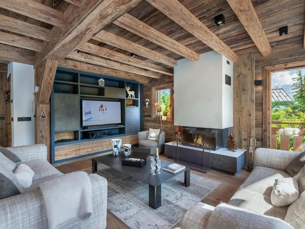 Chalet Luxe 12 Pers. Face aux Pistes avec Skiroom, Garage, Salle de Sport et Services Inclus - FR-1-569-19