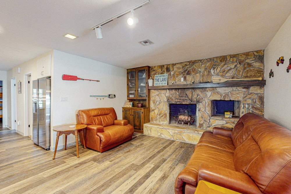 Lakefront Home With Water Views, Foosball, Screened Porch, & Private W/D