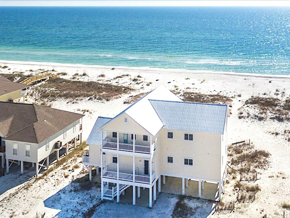 6br Beachfront W/ Huge Decks & Amazing Gulf View 6 Bedroom Home