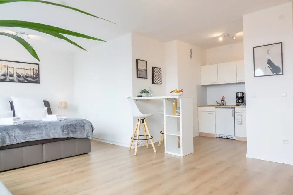 Skyline-Apartment mit Blick auf Essen