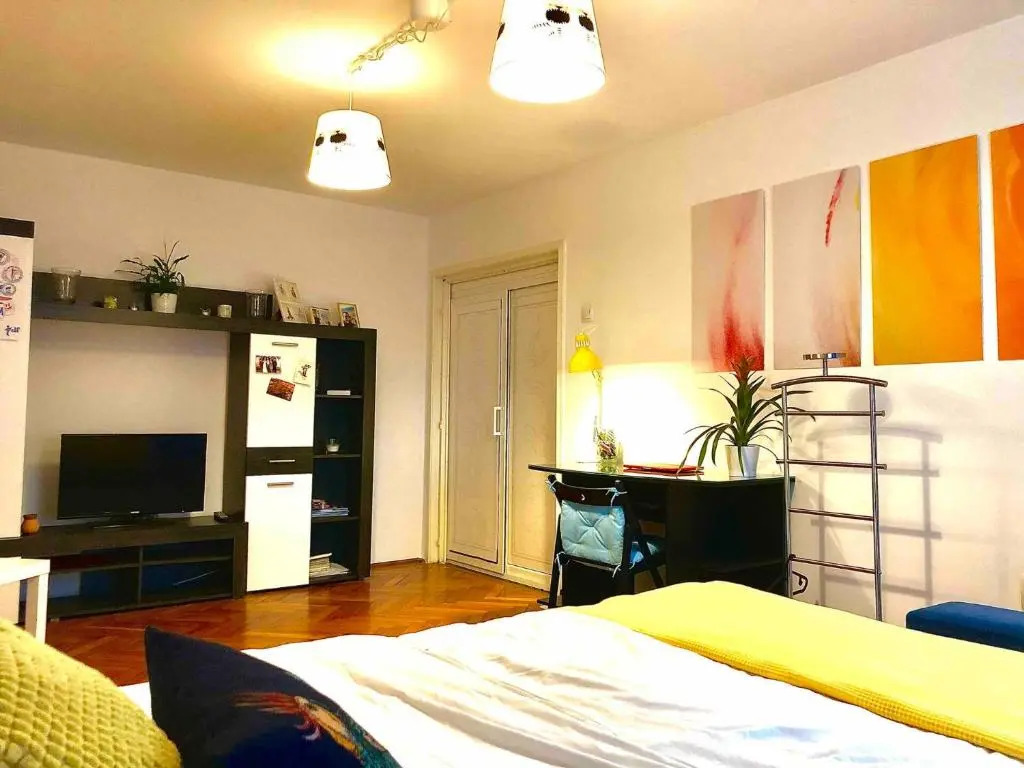 City Center Unirii Square Private rooms with City View - Shared Amenities