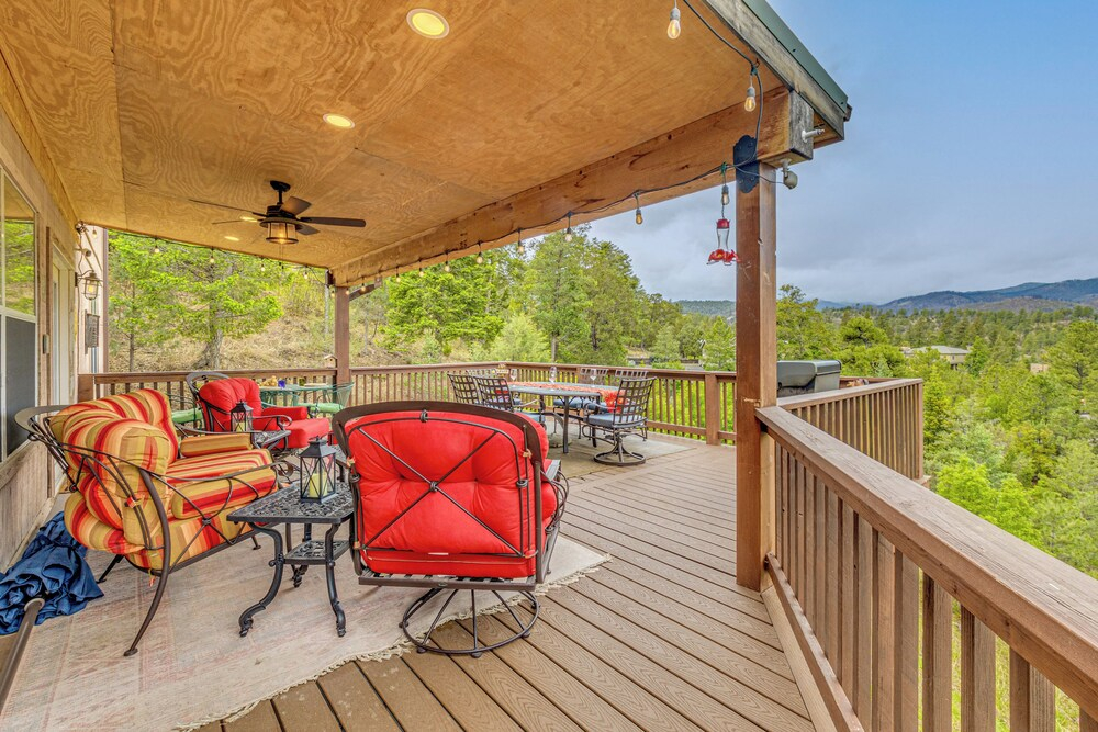 'winnie's Cabin' Ruidoso Retreat: Deck + Mtn Views