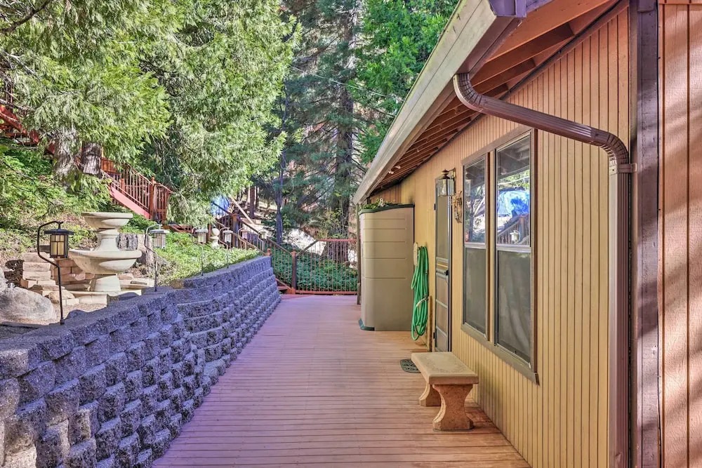 Deck w/ Forest Views: Quiet Twain Harte Cabin