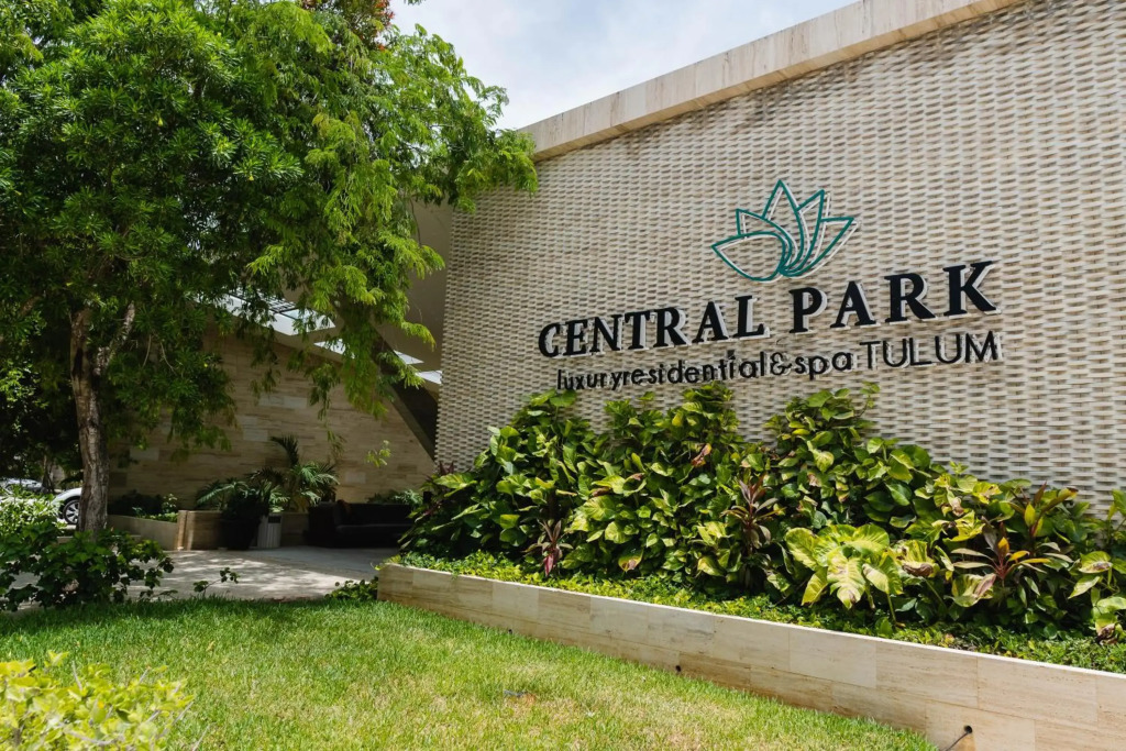 Modern studio spa & gym at Central Park Tulum