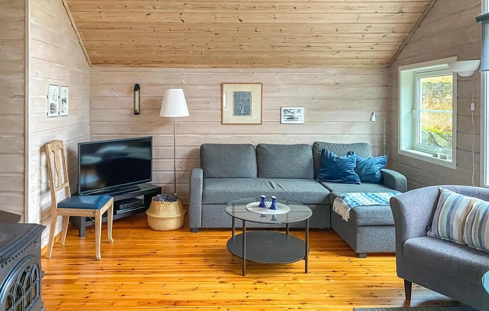 Beach Front Home In Lyngdal With House Sea View