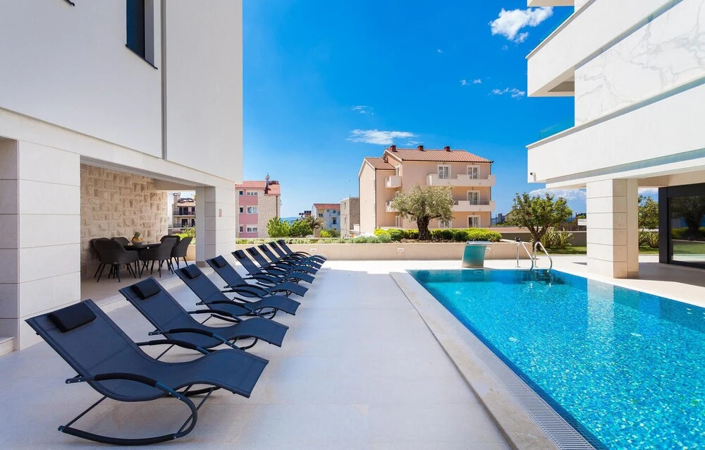 Awesome Apartment in Podstrana With 1 Bedrooms, Wifi and Outdoor Swimming Pool
