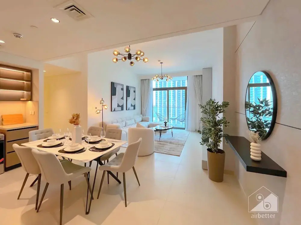 Burj Crown Luxury 3bedroom Balcony & View