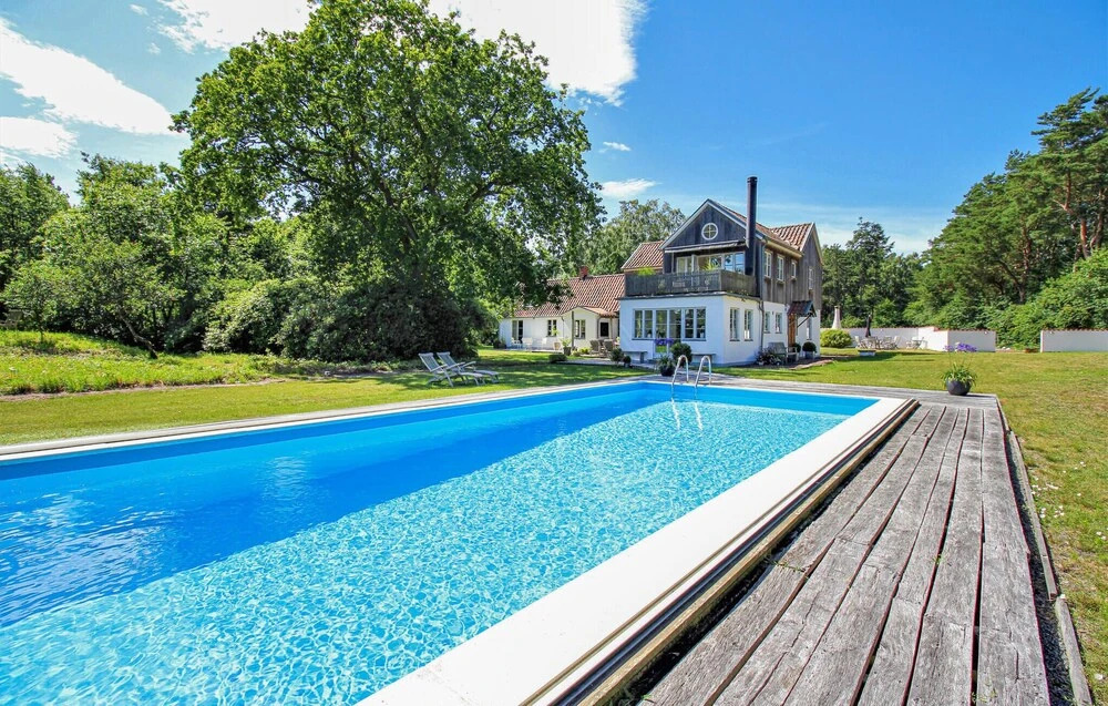 Awesome Home in Borrby With Wifi, Heated Swimming Pool and 6 Bedrooms