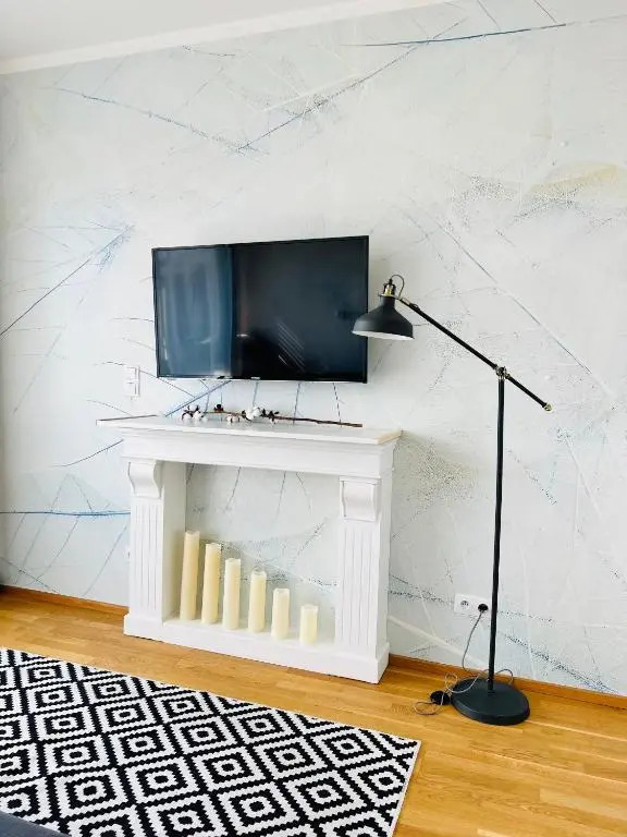 White Pearl Studio with parking in Holešovice