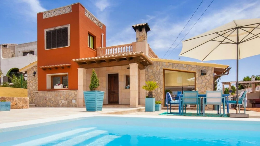 Villa With 3 Bedrooms in Llucmajor, With Wonderful sea View, Private P