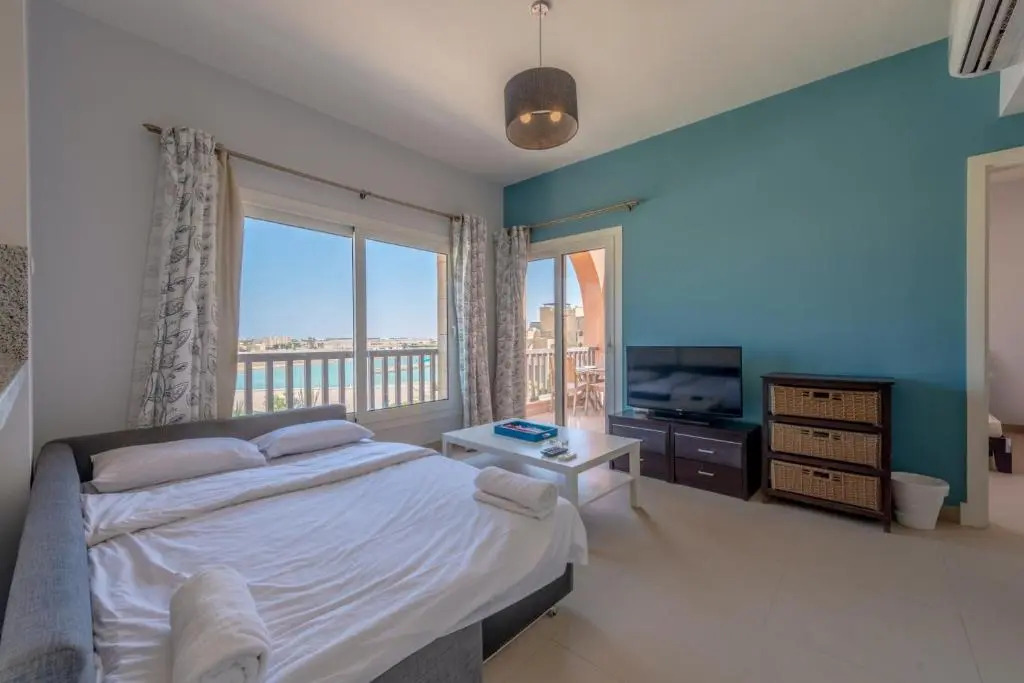Lagoon View 1BR Apartment in Waterside El Gouna