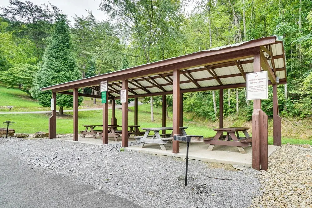 2 Mi to Dollywood: Mtn Cabin w/ Pool Access!