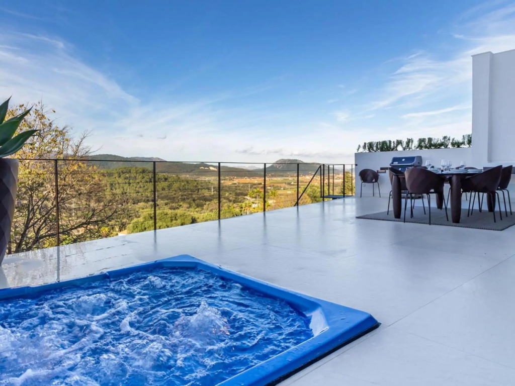 Villa in Búger with Rooftop Pool & Scenic Views
